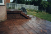 cement work and interlocking stone